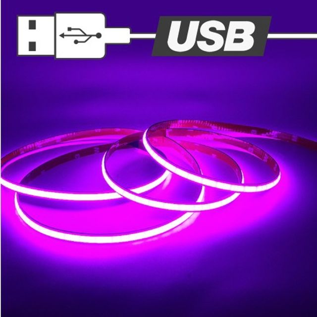 USB전원 슬림 면발광 무드등 LED바 핑크 100cm