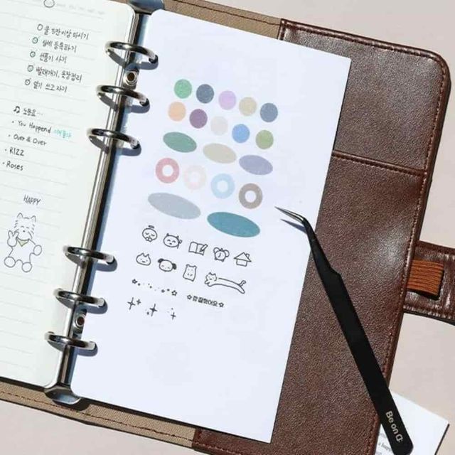 A6 레이어북리필 이형지 콜렉트북 아이디어북 하드커버바인더 비즈니스바인더