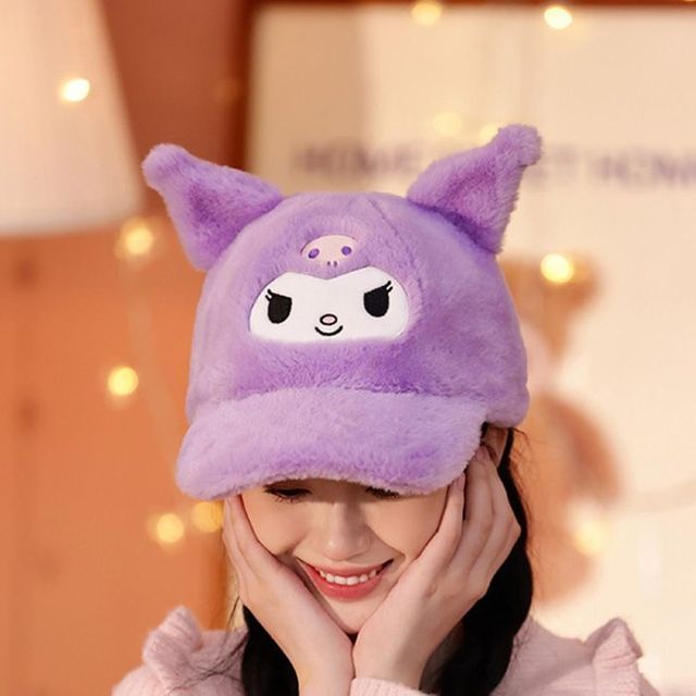 쿠로미 뽀송 입체 모자 캐릭터
