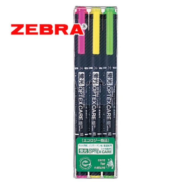 제브라 ZEBRA 옵텍스 케어 형광펜 3색 세트