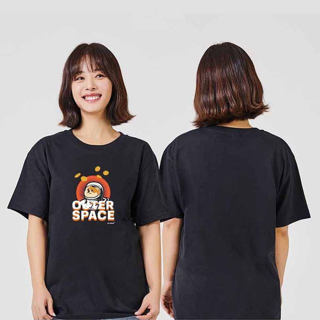 도지코인B8 반팔티 라운드 가족 커플 단체티 동호회