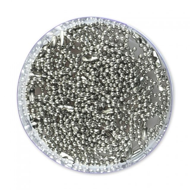 혜명몰 유니아트 군번줄 15cm 은색 / 90g - 개 (1개입) 실버체인 가방고리줄 인식표줄 팬던트줄 줄구슬