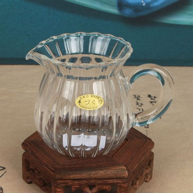 다도 내열유리컵 내열강화 투명 크리스탈 작은 내열