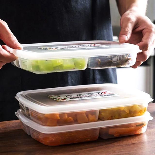 반투명 냉장 710ml 보관통 플라스틱용기 밀폐