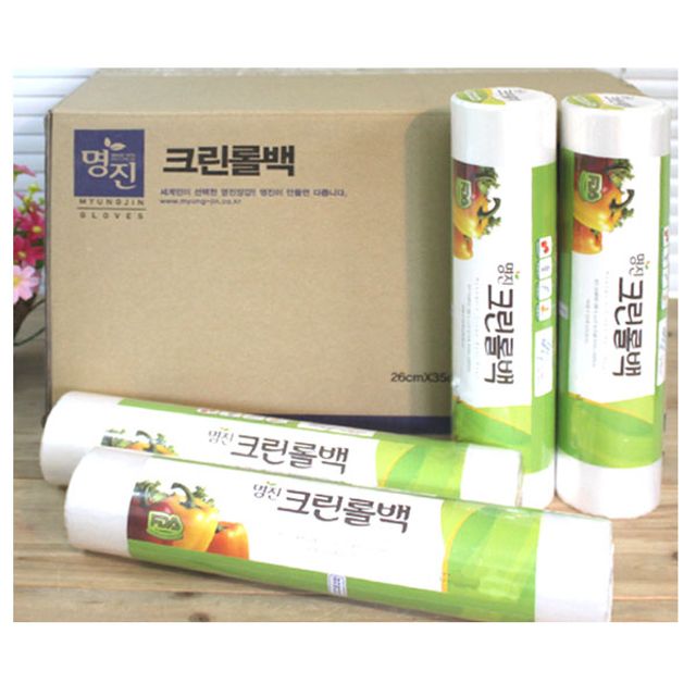 혜명몰 (BOX)명진크린롤백30x40x200매(대)_30개입 위생팩 비닐포장백 롤봉투 야채봉투 위생롤백