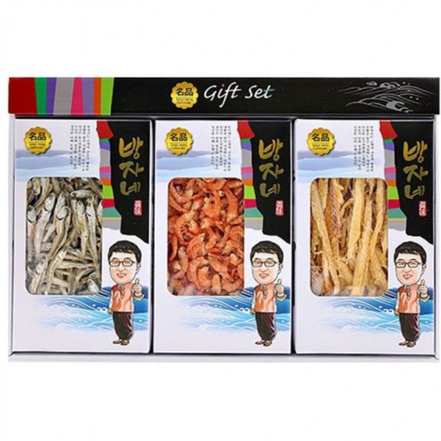 멸치선물세트 3종 고추장멸치 두절새우 황태채