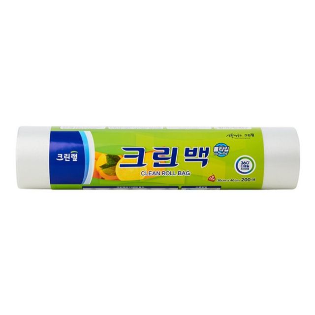 크린롤백 30x40cm 200매 주방용 롤형 지퍼백
