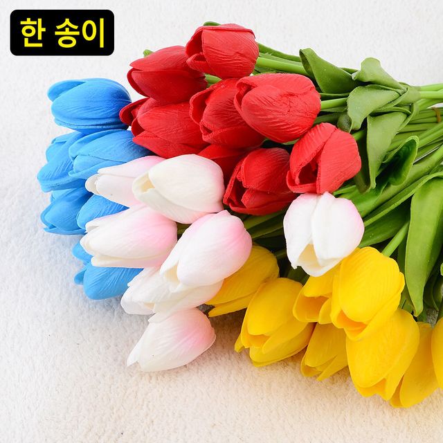 조화 튤립 한 송이