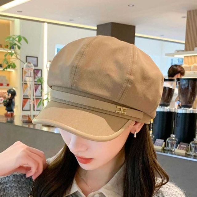 메탈장식 레더벨트 뉴스보이캡 헌팅캡 모던 팔각모