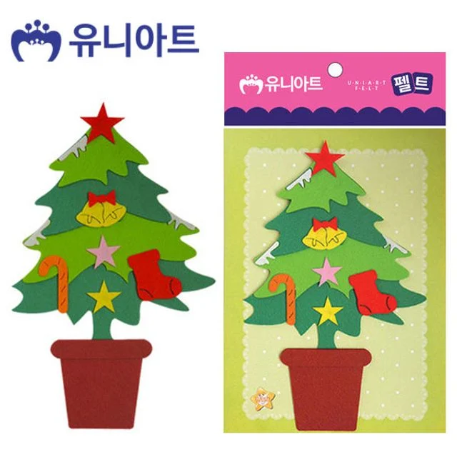 유니아트 펠트 크리스마스 트리 꾸미기 장식 재료