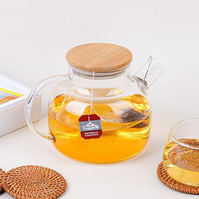 투명 내열유리 티포트 1000ml 1P 직화 찻주전자 티팟