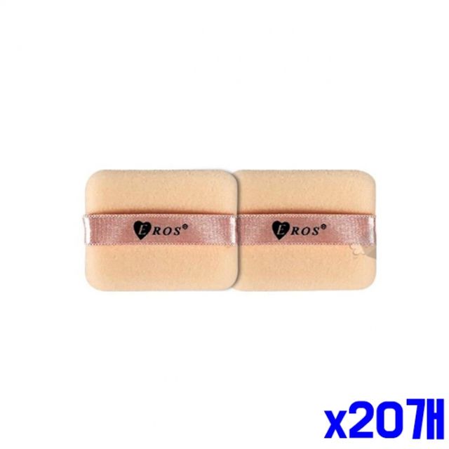부드러운 사각분첩 2P 55x43mm x20개묶음 미용소도구