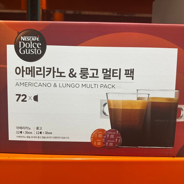 네스카페 돌체구스토 캡슐 72개 아메리카노/룽고