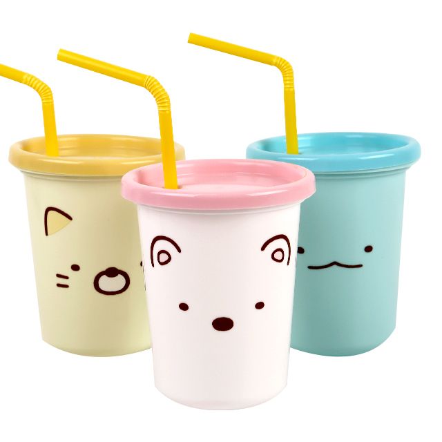 스밋코 페이스 스트로 텀블러 3P 세트 320ml 사무용품