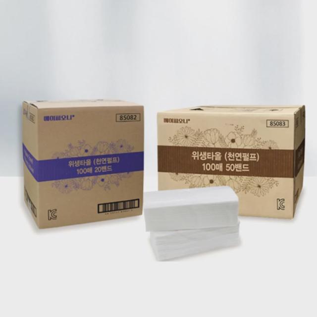 무형광 핸드타올 2000매 대용량 화장실 위생 티슈
