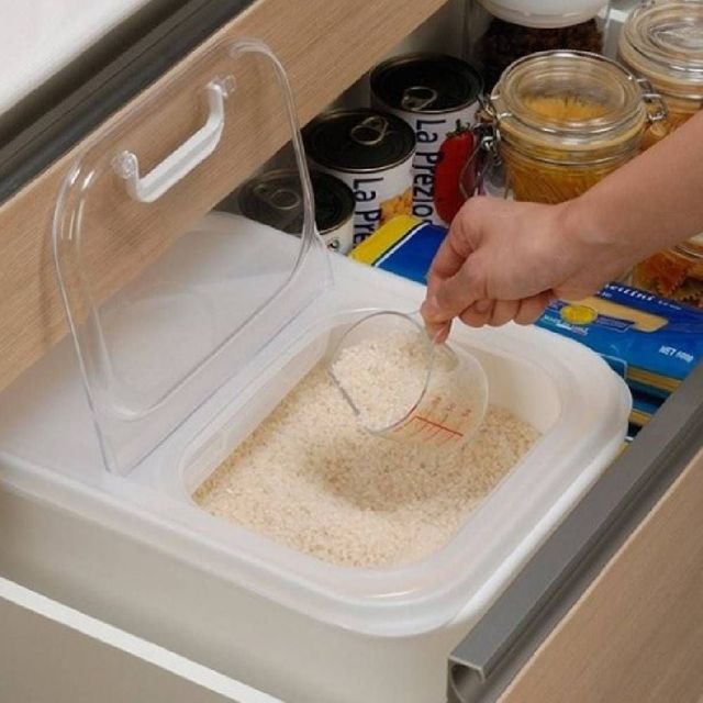 미니 쌀통 6kg 쌀보관통 잡곡통 주방 보관 용기