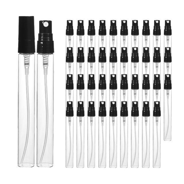 향수용기 블랙 투명 스프레이 공병 10ml 40개 플라스