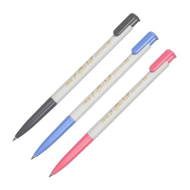 오피스 유성 볼펜 0.5mm 12개 세트 3P 사무실 필기구