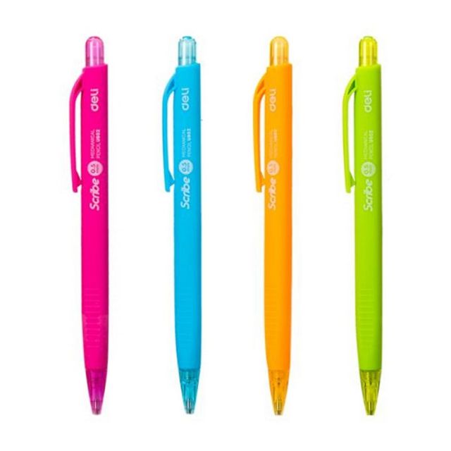DELI EU60200 스크라이브 칼라 샤프펜슬 0.5mm 랜덤