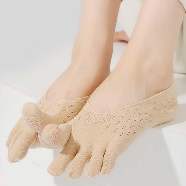 발가락 양말 여성 메쉬 시원한 얇은 뒷꿈치 실리콘