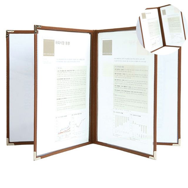 접이식메뉴판 A4메뉴판 상황판보드 A4 4P