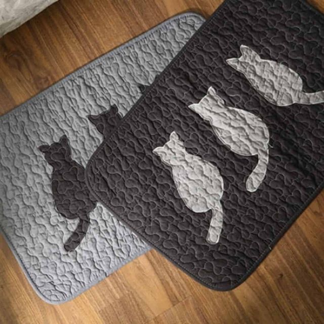 고양이 퀼트 발매트 현관러그 쇼파발매트 인테리어러그