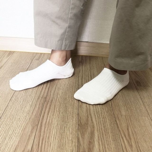 무지양말 808 화이트 발목 골지 SELLFRE 양말