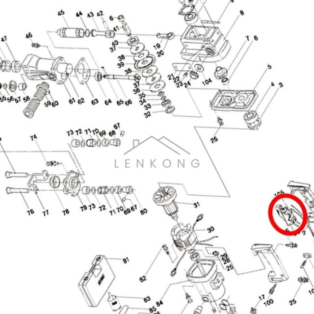 그라인더부품 전기공구 부품 스위치 PHD38 26 3800 9 2008477 1EA
