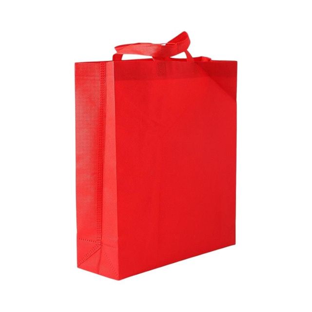 비비드 부직포백 레드 34x40cm 장바구니