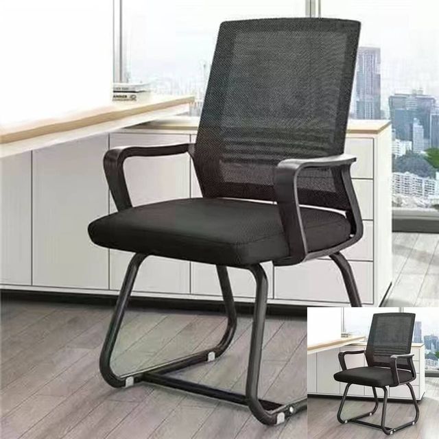 사무용 의자A 블랙 블랙 튼튼한의자 사무실회의의자 책상사무실의자 컴퓨터용의자 푹신한의자