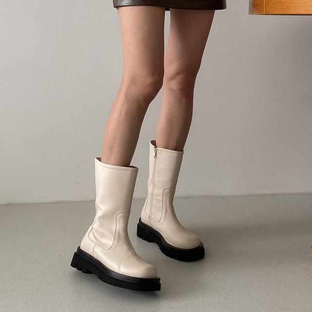 롱부츠 워커부츠 겨울 여성화 가을 발목부츠 미들힐