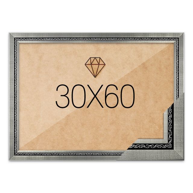 보석십자수액자 30x60 고급형 그레이스 그레이