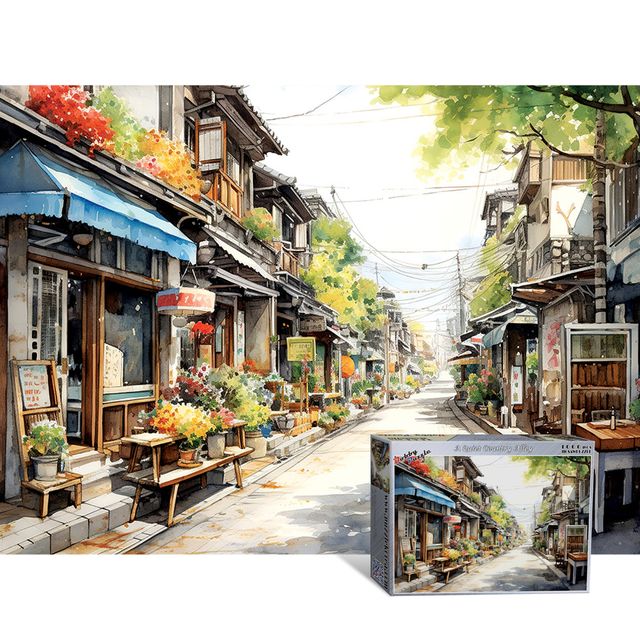 1000피스퍼즐 조용한 시골 골목길 BB1000-5306