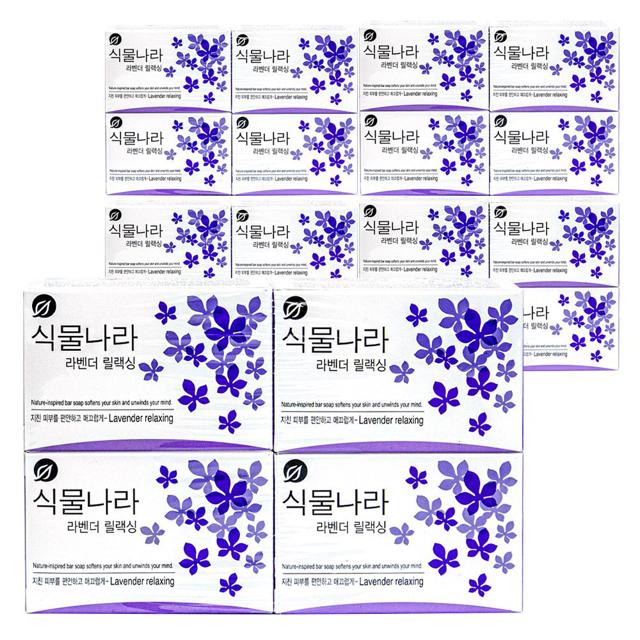 식물나라 라벤더 릴렉싱 100g 세수 비누 4입 5개