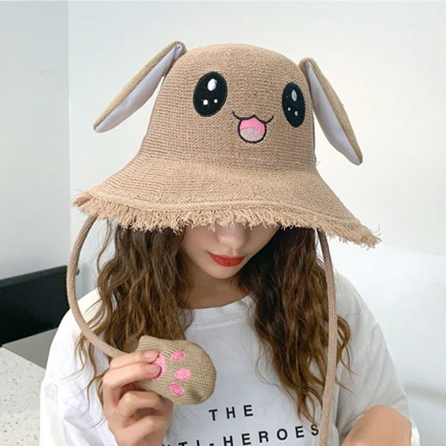 총총 귀여운 움직이는 귀 캐릭터모자