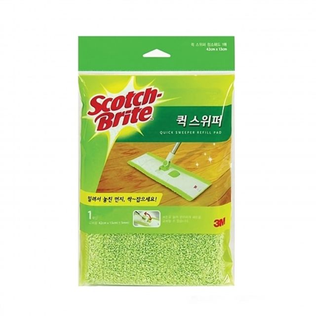 혜명몰 3M 퀵스위퍼 막대걸레 리필 - 개 (1개입) 극세사청소포 일회용청소포 3M청소포 3M청소도구 대형막대