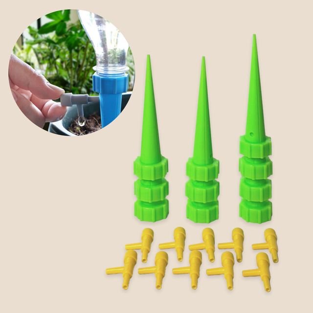 혜명몰 자동화분급수기 물조리개 분무기 페트병PET 그린(10p) 식물자동물주기 식물물주기 화분자동물주기