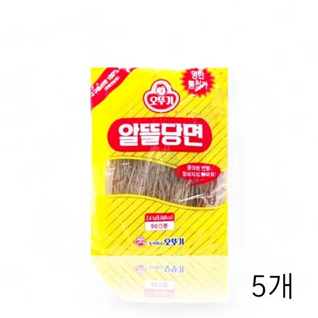 오뚜기 알뜰 당면 2.4Kg X 5개 찜닭 당면사리 찰당면