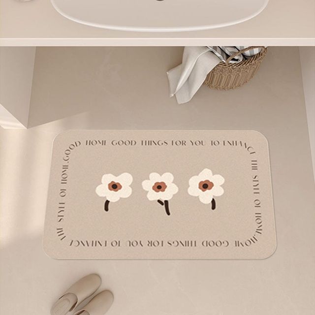 물흡수 화이트 블랙 주방 면규조토 발매트 침대 카페