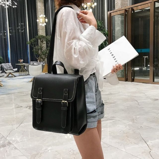 클래식 스퀘어 백팩 캐주얼 정장 데일리 가방