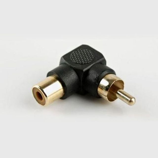 RCA 꺾임 젠더 AV젠더 M/F 변환 젠더 RCA 어댑터