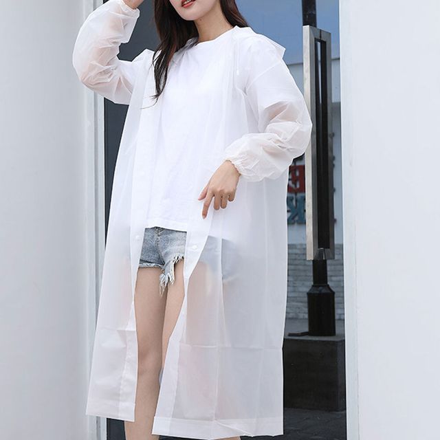 데일리 비오는날 EVA 다회성 남여공용 레인코트 비옷