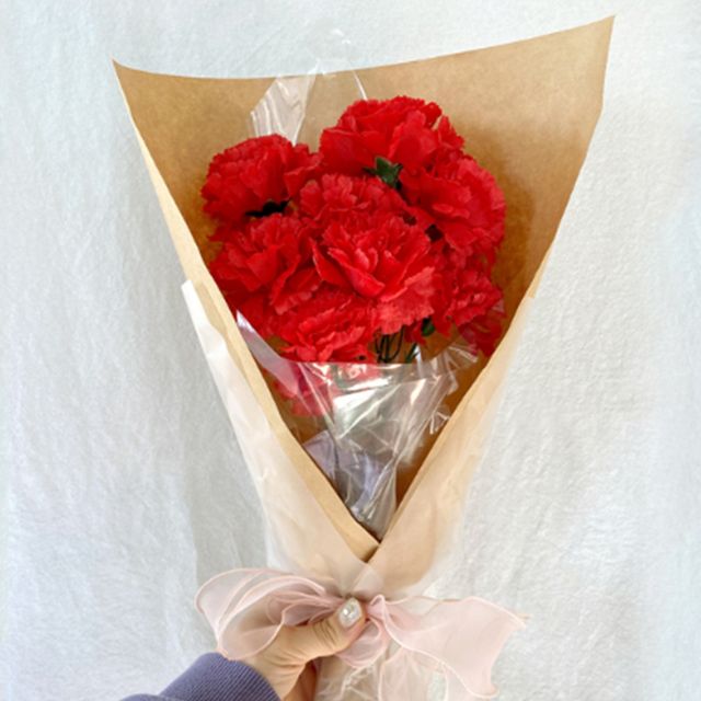 조화 카네이션 한송이 어버이날카네이션 스승의날선물 가정의달행사 어버이날꽃 어버이날꽃바구니