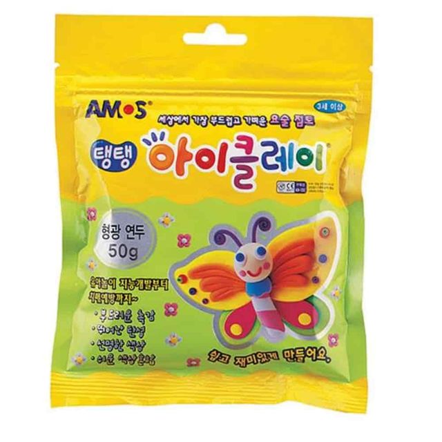 아이클레이 50g 형광연두 찰흙놀이 클레이도우 클레이아트재료 찰흙