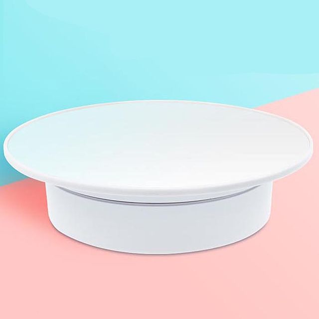 회전 스탠드 거울 미러 반사 원형 진열대 진열품 전시