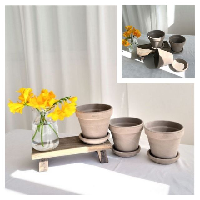 3개셋트 이태리 기본형 바소 모카 EV13x12cm R11받침 홈가드닝 가드닝용품 정원용품 식물키우기