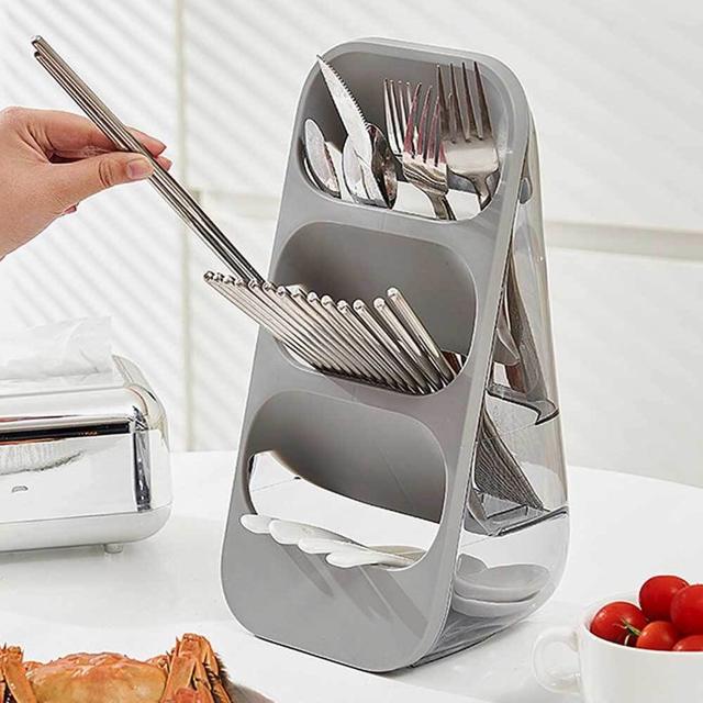 물빠짐 수저통 수저 보관함 - 식당 가정용 수저통
