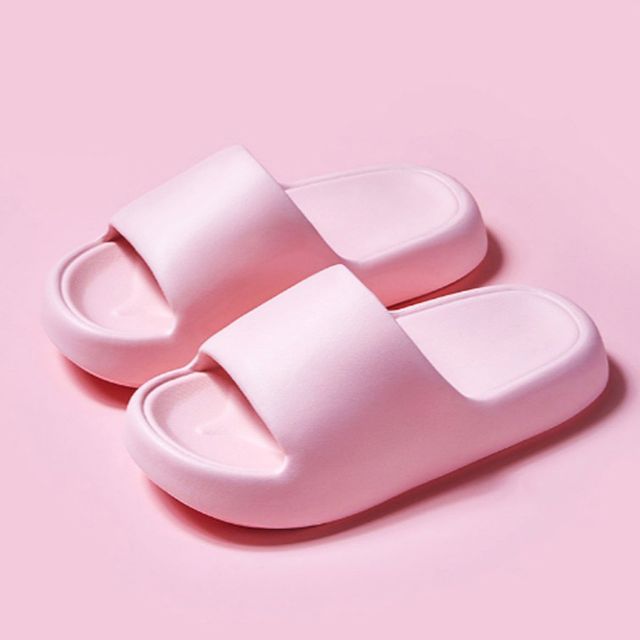 키높이 슬리퍼 여성 편한 푹신한 사무실 실내화 핑크