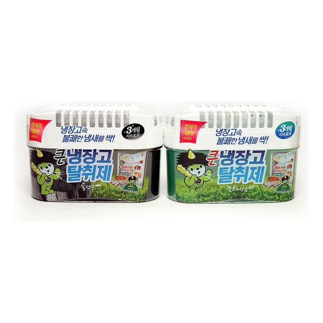 산도깨비 큰 냉장고 탈취제 숯/녹차 택1