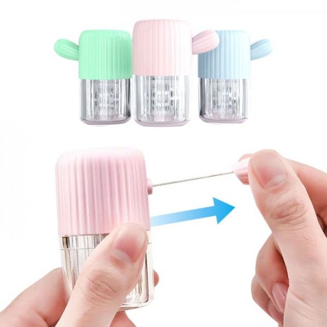 세척기 소프트 렌즈 반자동 렌즈통 세척 선인장 보관